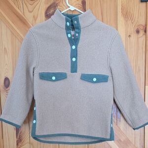 HappyMess 100% Wool Snap Jacket Size 7-8 NWOT